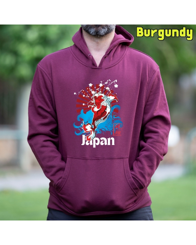 Sudadera hombre con capucha Red Japan