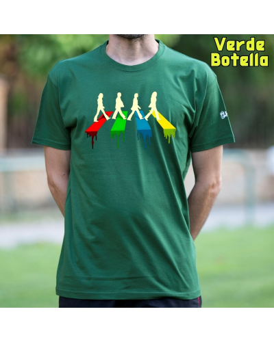 Camiseta Hombre Manga Corta-The Four Negro