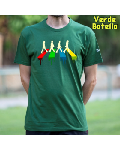 Camiseta Hombre Manga Corta-The Four VerdeBotella