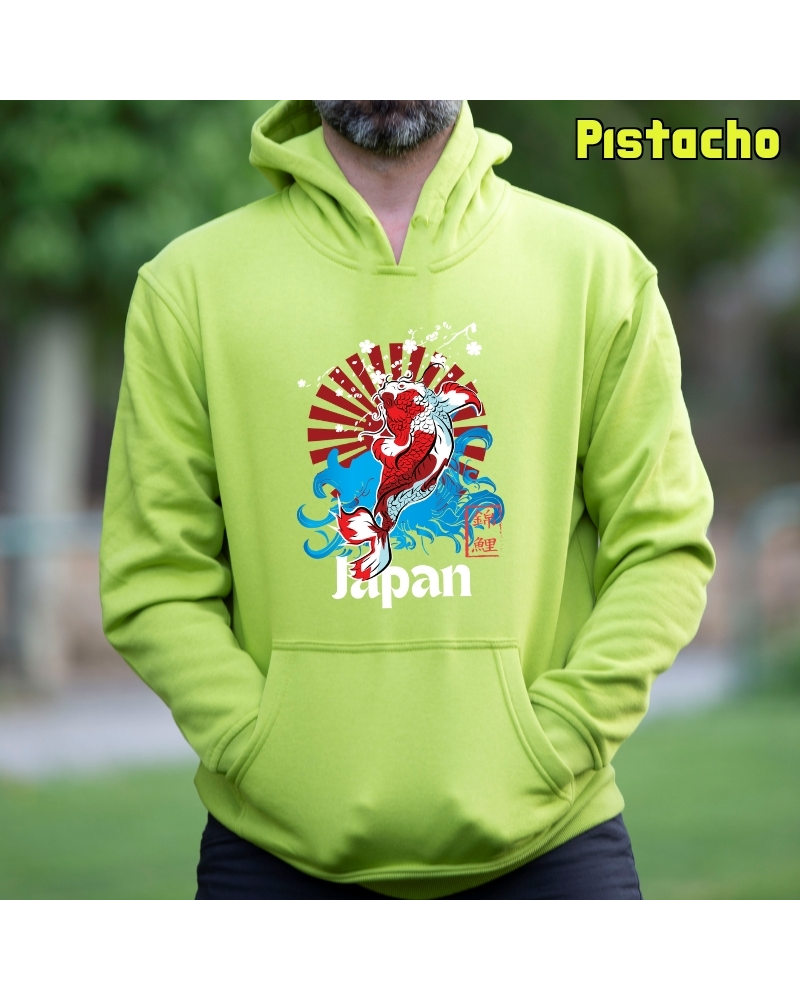 Sudadera hombre con capucha Red Japan
