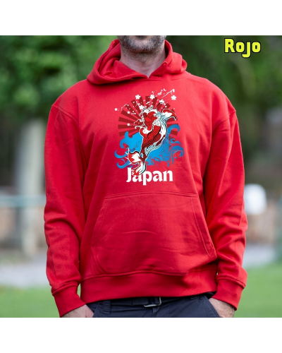Sudadera hombre con capucha Red Japan