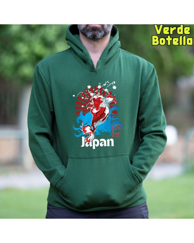 Sudadera hombre con capucha Red Japan