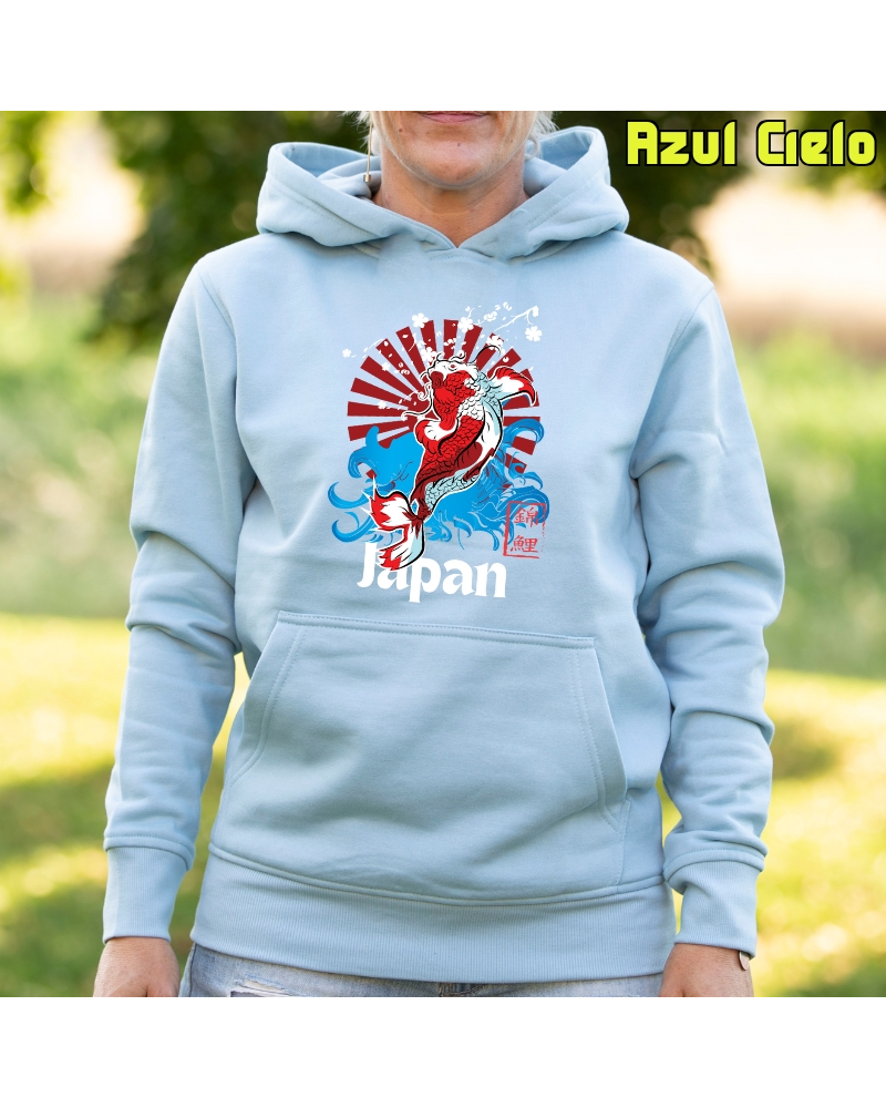 Sudadera mujer con capucha Red Japan