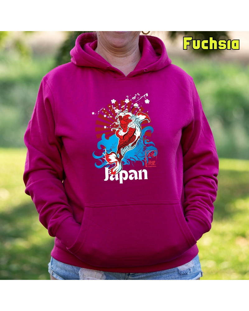 Sudadera mujer con capucha Red Japan
