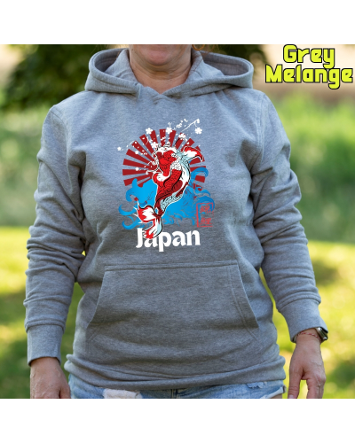 Sudadera mujer con capucha Red Japan