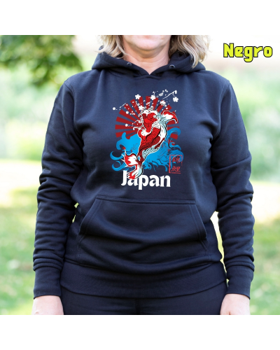Sudadera mujer con capucha Red Japan
