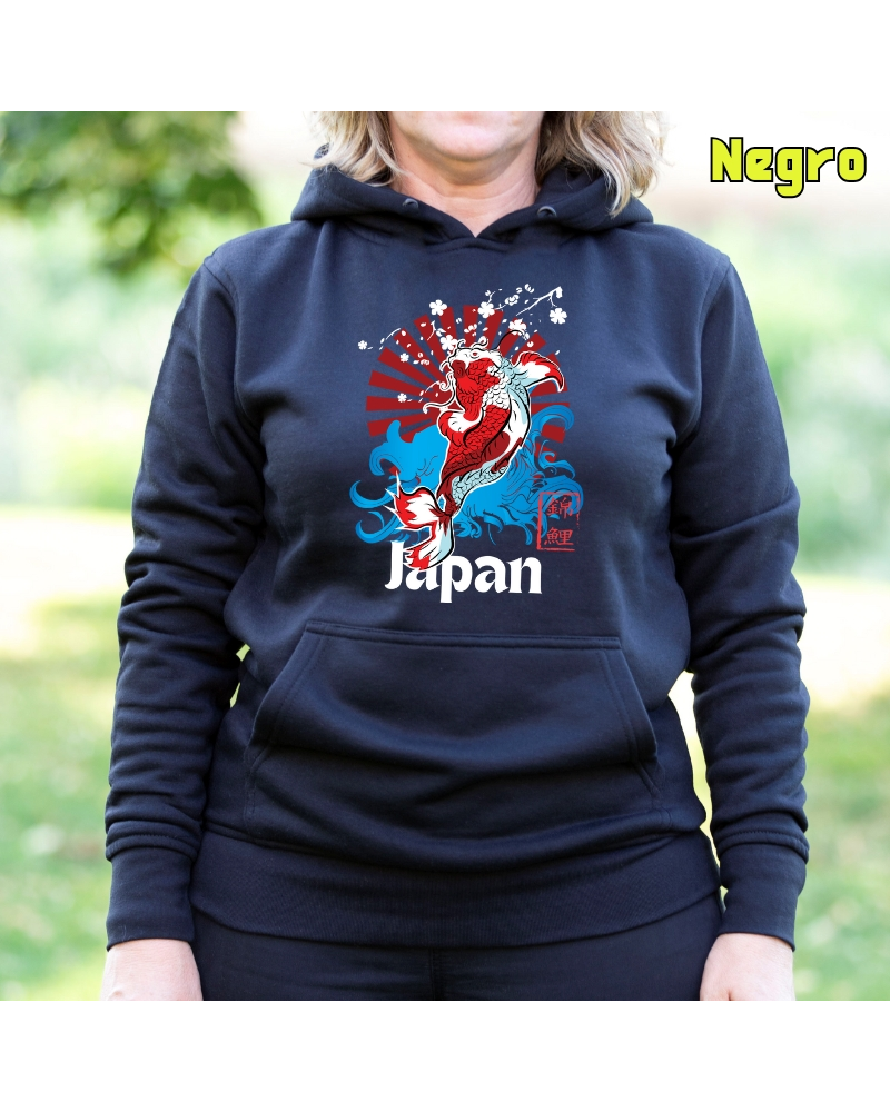 Sudadera mujer con capucha Red Japan