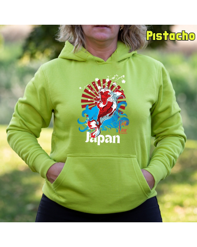 Sudadera mujer con capucha Red Japan