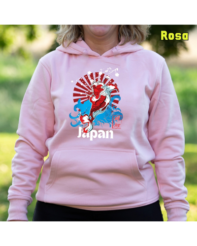 Sudadera mujer con capucha Red Japan