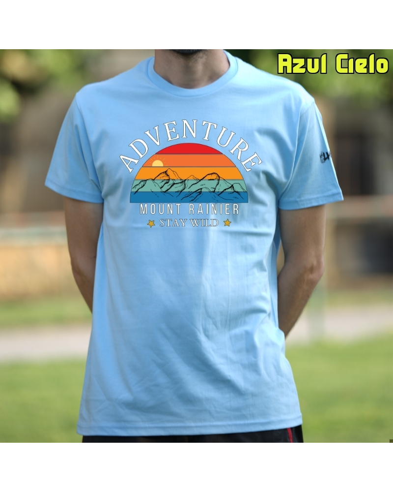 Camiseta hombre Monte Rainier - manga corta