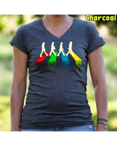 Camiseta Mujer Manga Corta-The Four Charcoal