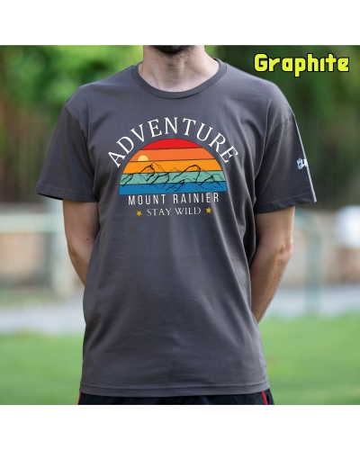 Camiseta hombre Monte Rainier - manga corta