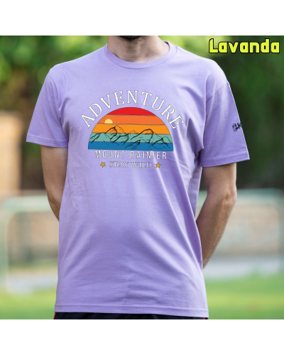 Camiseta hombre Monte Rainier - manga corta