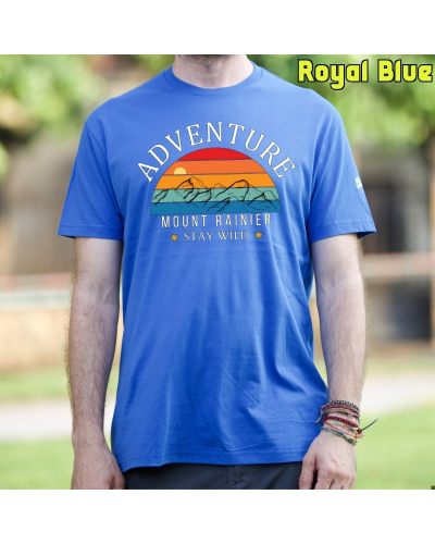 Camiseta hombre Monte Rainier - manga corta