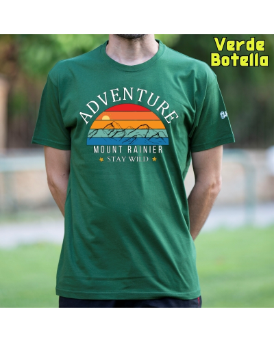 Camiseta hombre Monte Rainier - manga corta