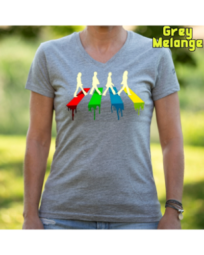 Camiseta Mujer Manga Corta-The Four GreyMelange
