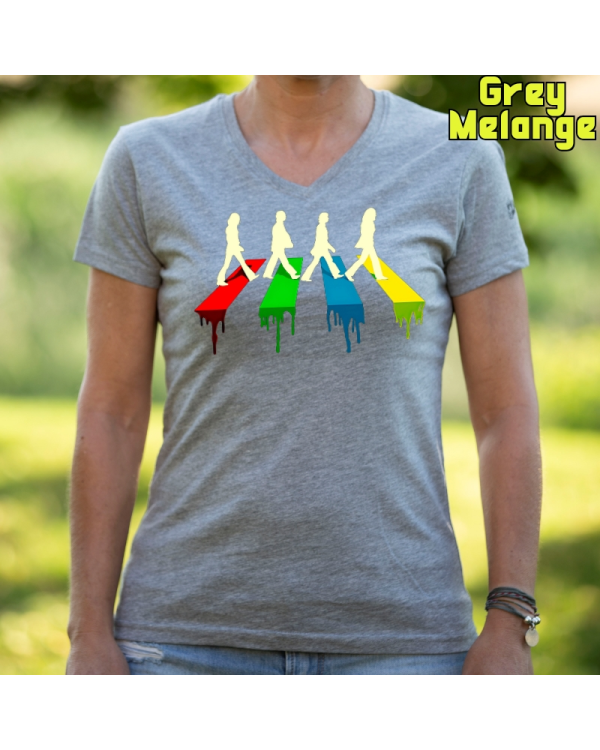 Camiseta Mujer Manga Corta-The Four GreyMelange