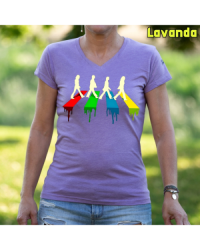Camiseta Mujer Manga Corta-The Four Lavanda