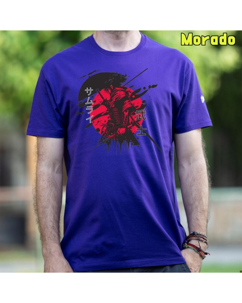 Camiseta hombre manga corta - Red Samurai