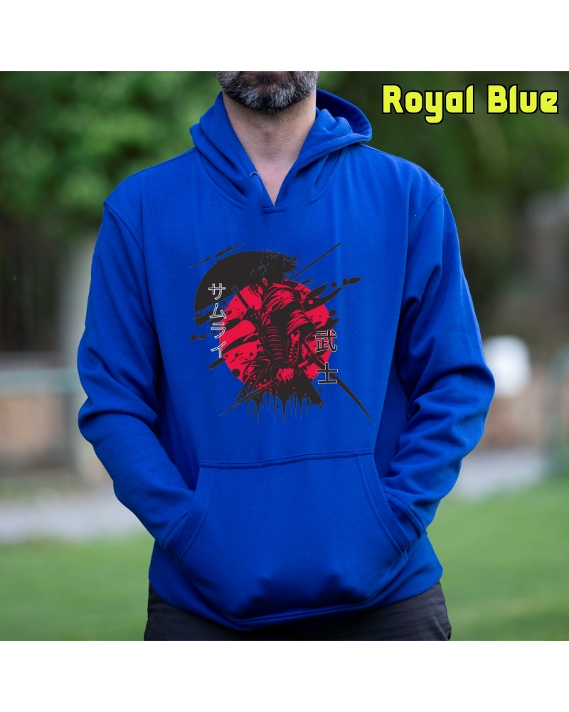 Sudadera hombre con capucha Red Samurai