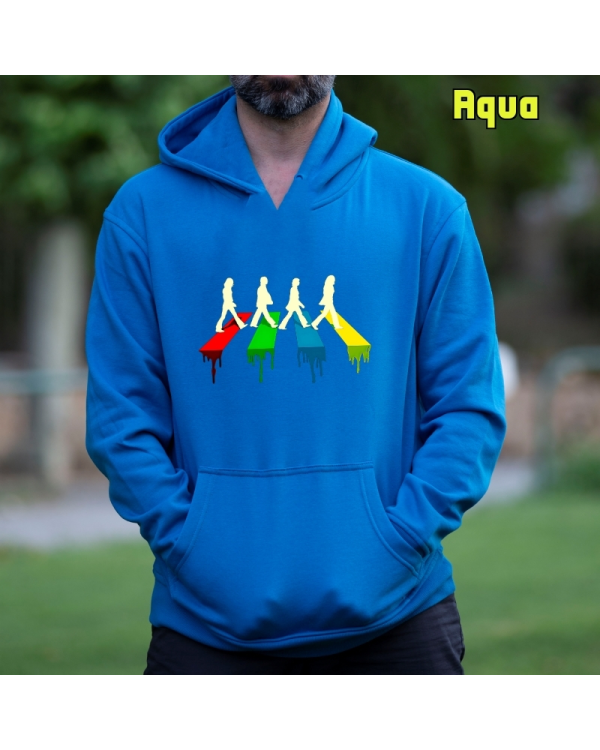 Sudadera Hombre Capucha-The Four Aqua
