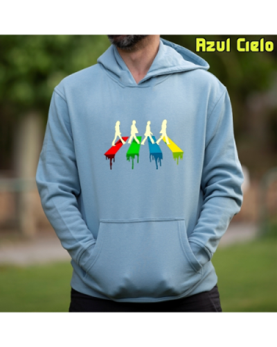Sudadera Hombre Capucha-The Four AzulCielo