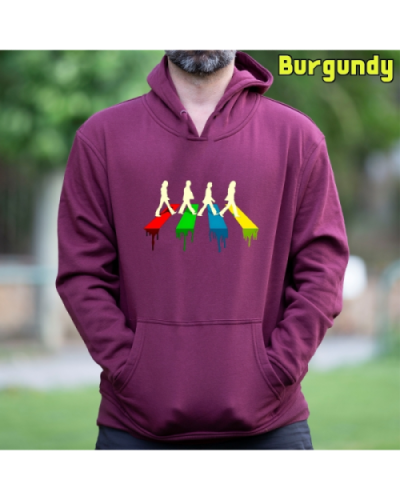Sudadera Hombre Capucha-The Four Burgundy