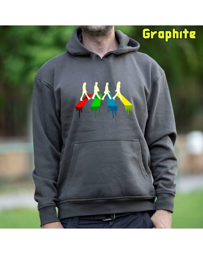 Sudadera Hombre Capucha-The Four Negro