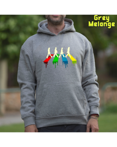Sudadera Hombre Capucha-The Four GreyMelange