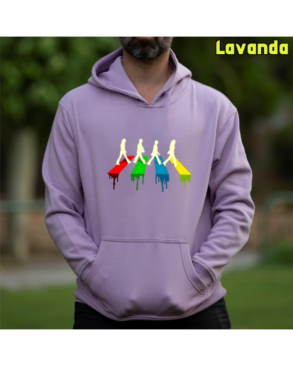 Sudadera Hombre Capucha-The Four Lavanda