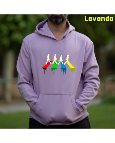 Sudadera Hombre Capucha-The Four Lavanda