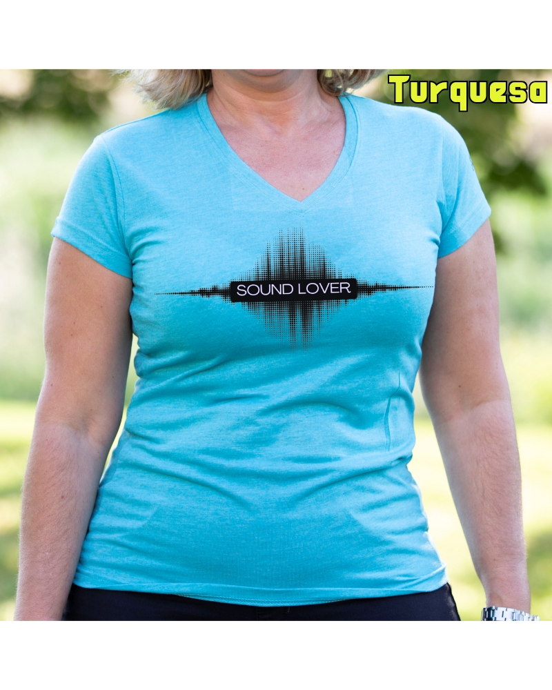 Sound Lover - Camiseta Mujer Manga Corta
