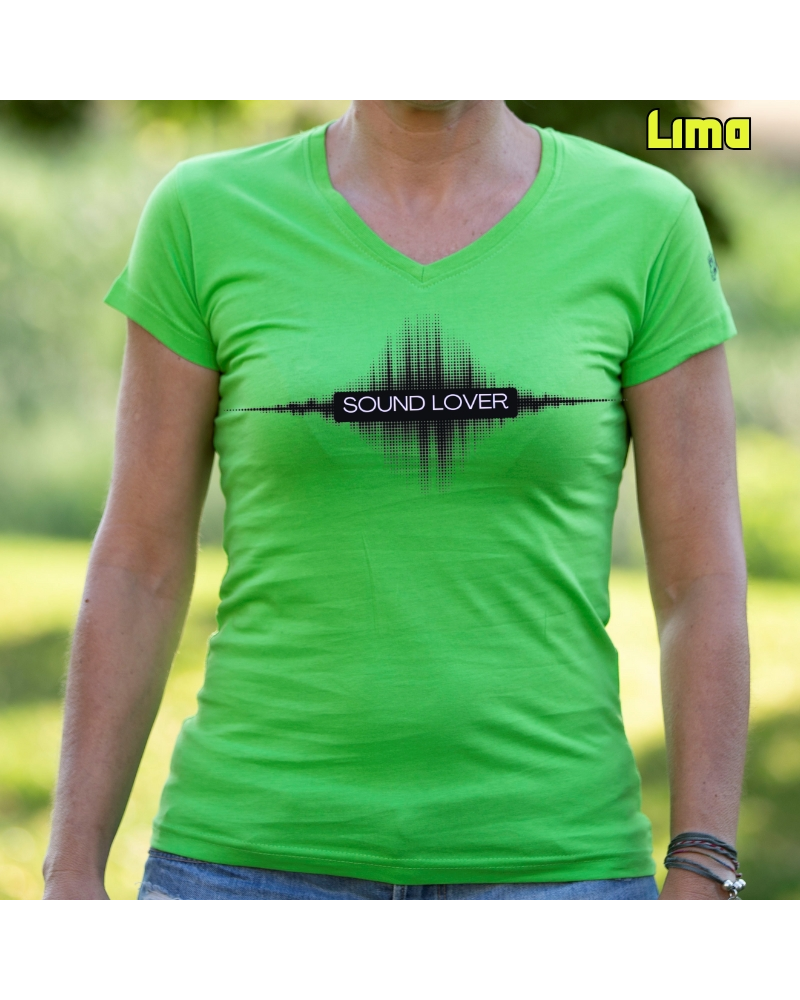 Sound Lover - Camiseta Mujer Manga Corta