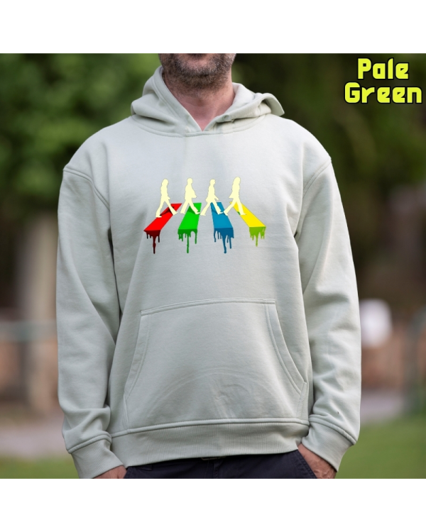 Sudadera Hombre Capucha-The Four PaleGreen