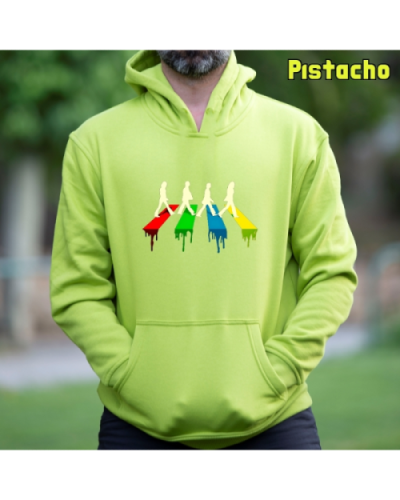 Sudadera Hombre Capucha-The Four Pistacho