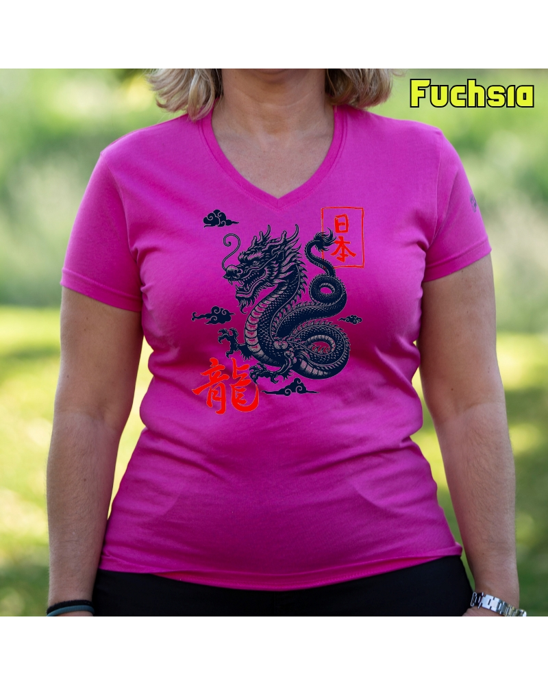 Camiseta Mujer Manga Corta - Dragon