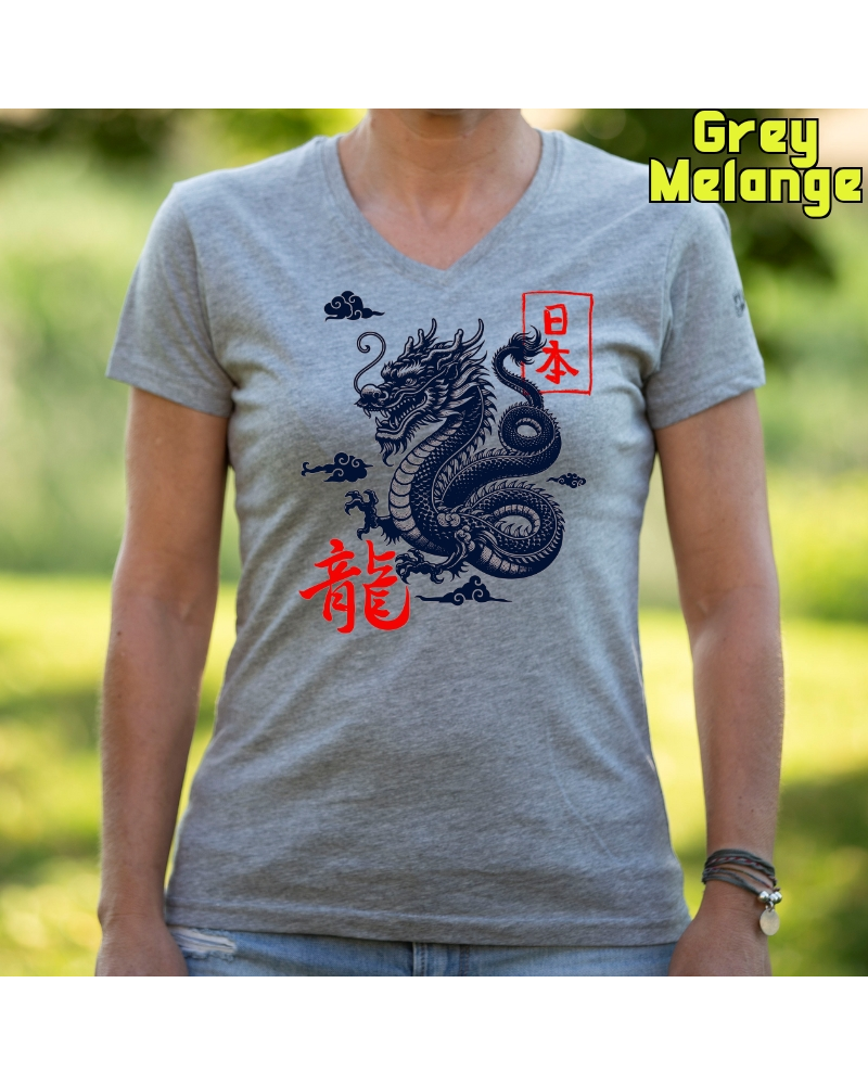 Dragón - Camiseta Mujer Manga Corta