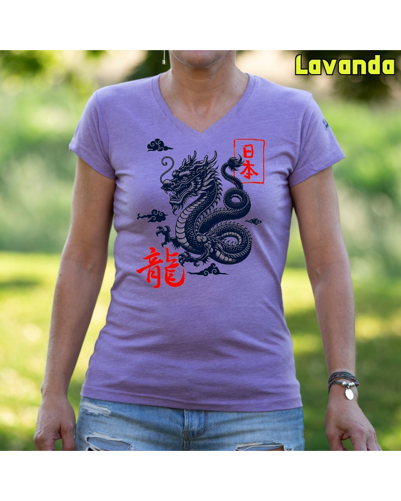 Camiseta Mujer Manga Corta - Dragon