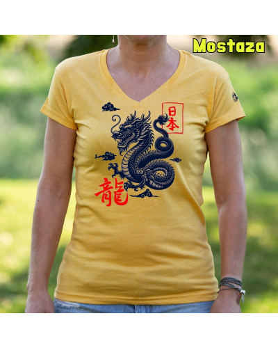Camiseta Mujer Manga Corta - Dragon