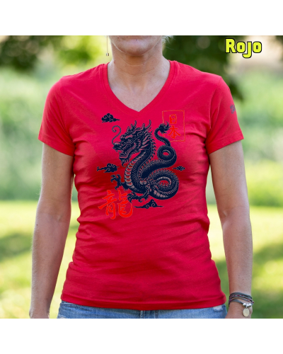 Camiseta Mujer Manga Corta - Dragon