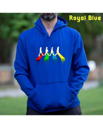 Sudadera Hombre Capucha-The Four RoyalBlue