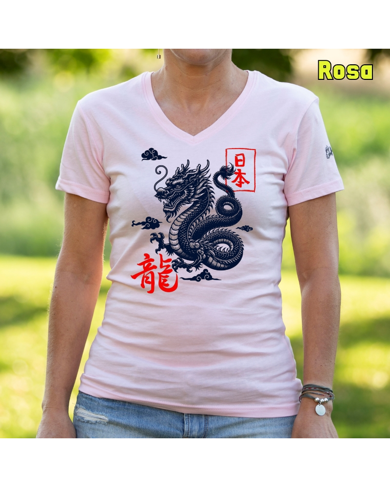 Camiseta Mujer Manga Corta - Dragon
