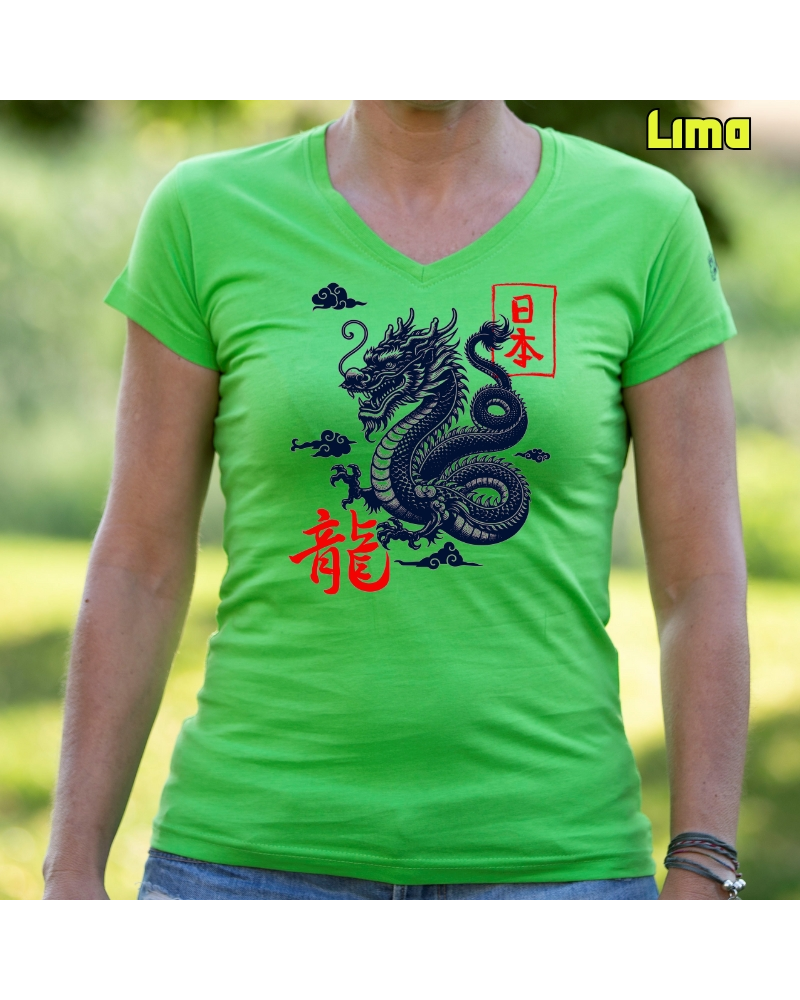 Camiseta Mujer Manga Corta - Dragon