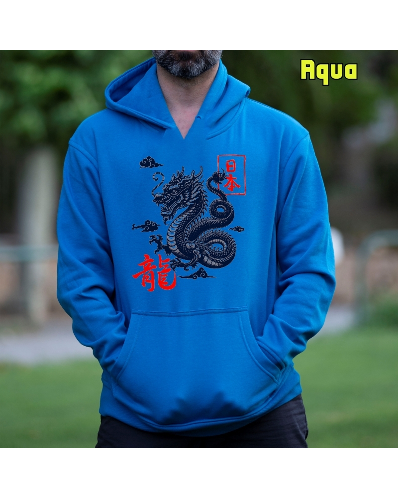 Dragón - Sudadera Hombre Con Capucha