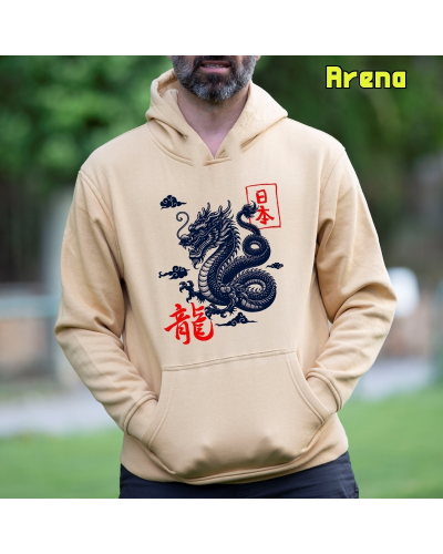Sudadera hombre con capucha Dragon