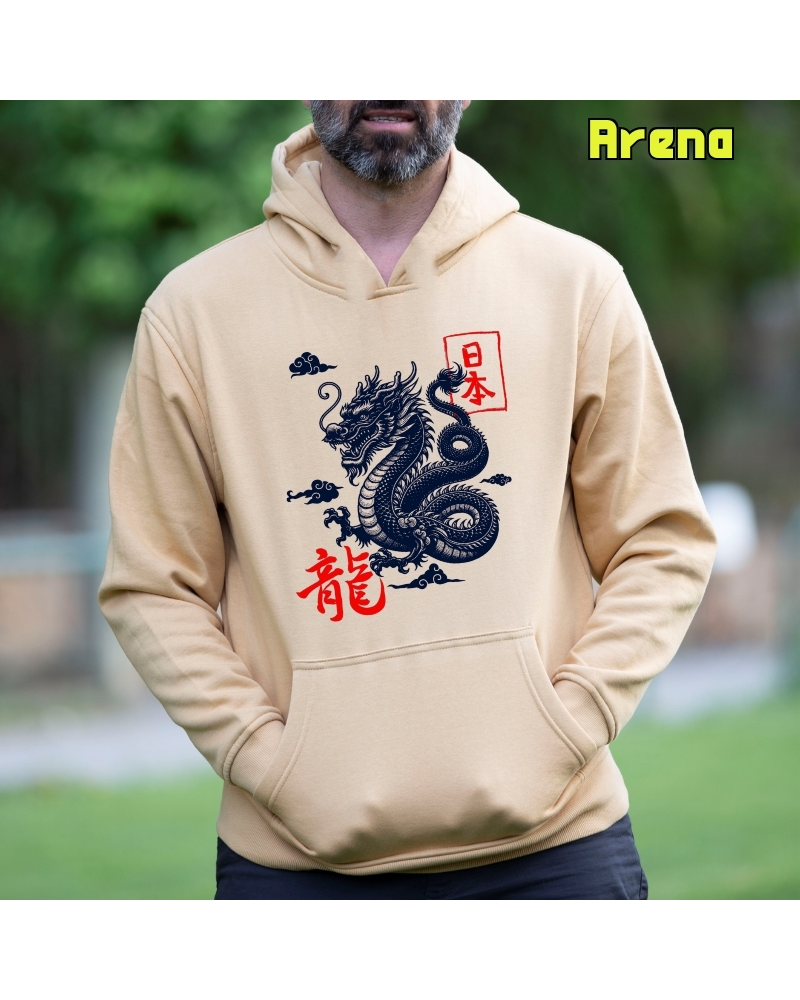 Sudadera hombre con capucha Dragon