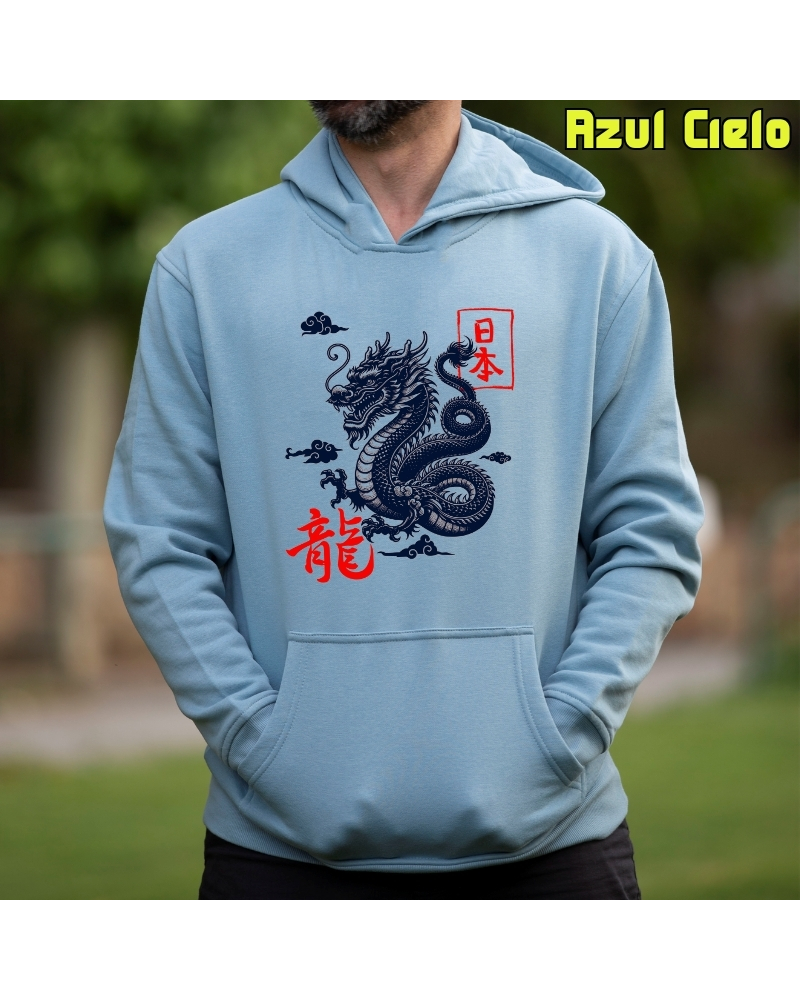 Dragón - Sudadera Hombre Con Capucha