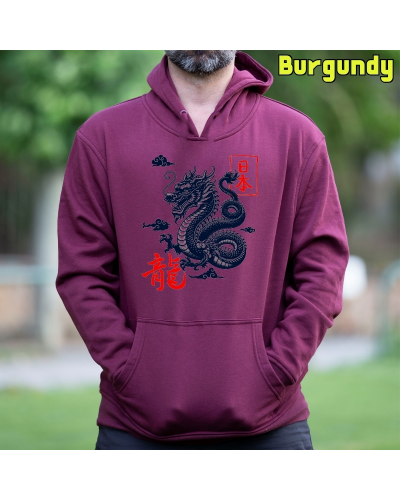 Sudadera hombre con capucha Dragon