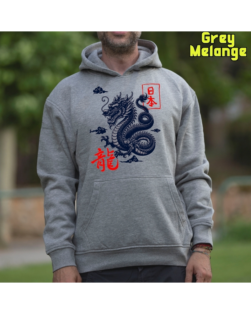 Dragón - Sudadera Hombre Con Capucha