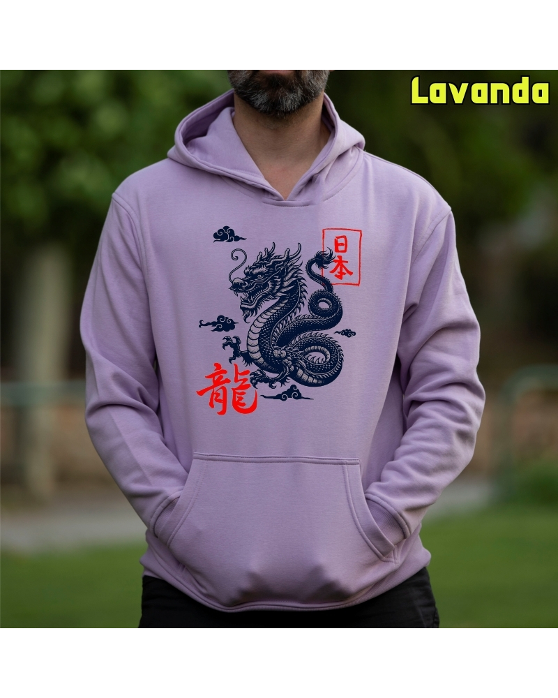 Dragón - Sudadera Hombre Con Capucha
